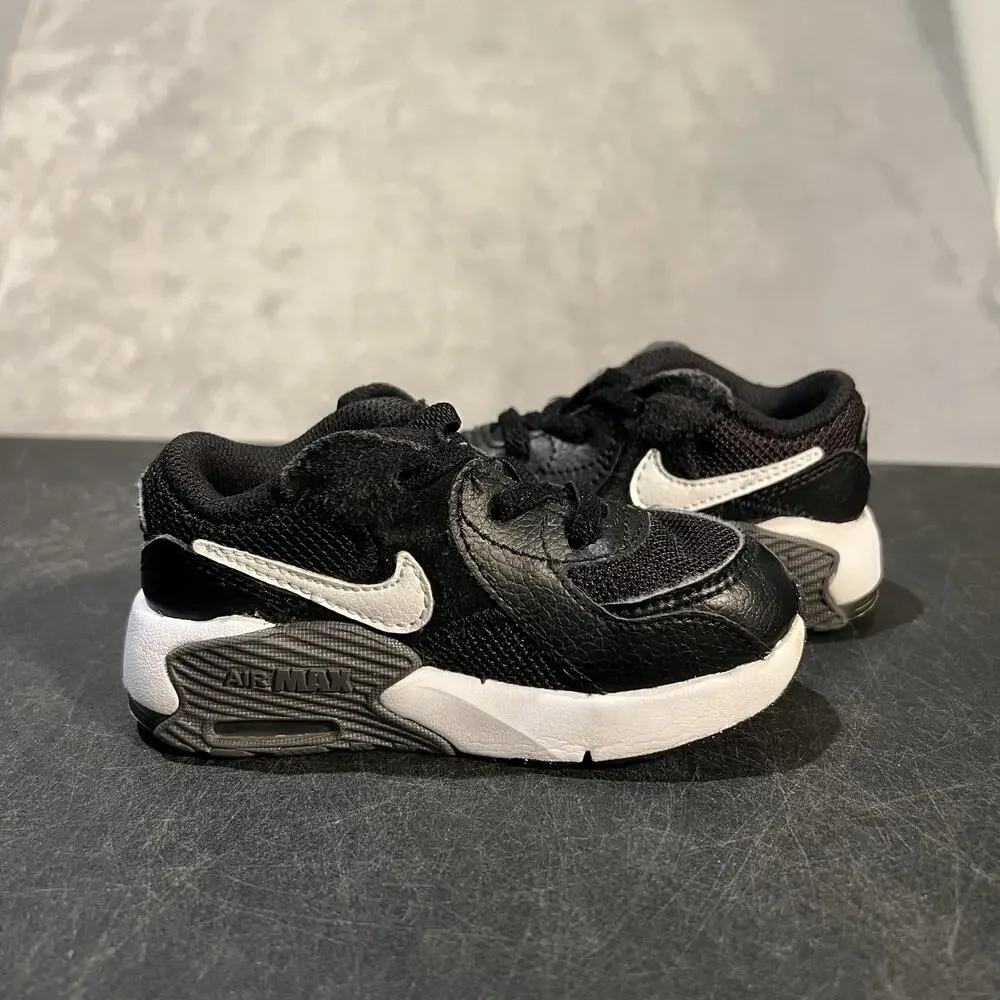Nike Air Max Excee Shoes Toddler Size 7C Black White Sneakers CD6893-005